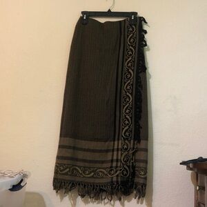 Dana Buchman Brown and Tan Skirt